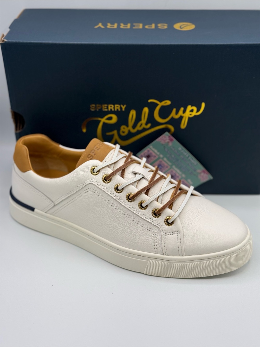 Sperry Gold Cup Victura LTT White Leather Sneaker Men's 9 M NIB